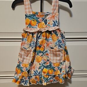 Kids Citrus Print Matching Set